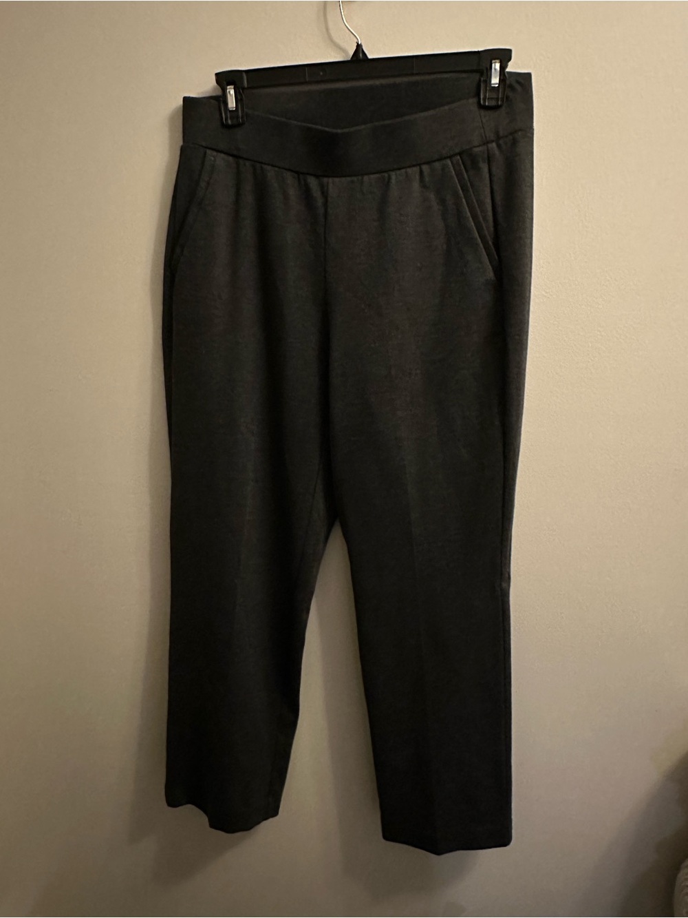 Lane Bryant Black Pull-On Straight-Leg Pants